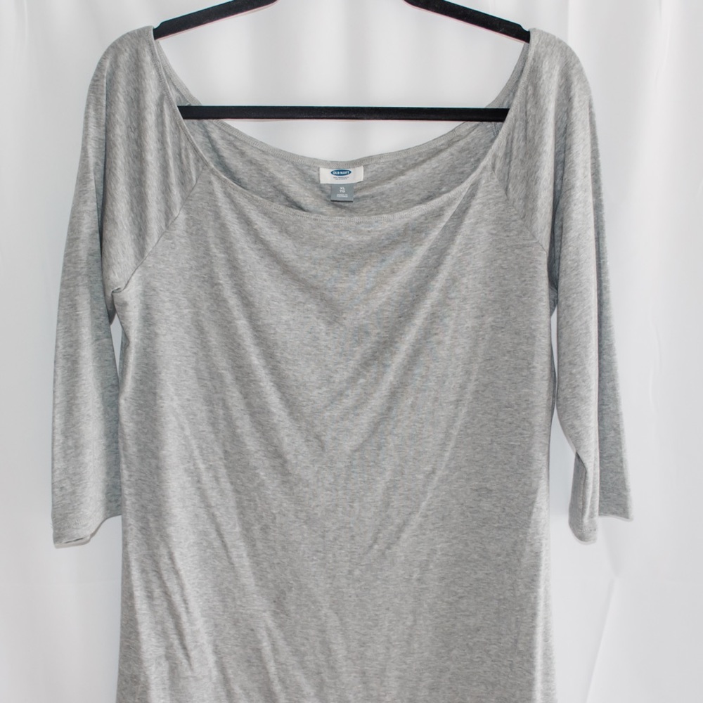 Of the shoulder half sleeve shirt